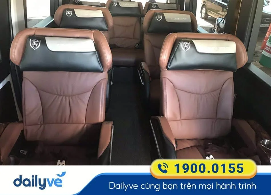 Nhà xe Toàn Thắng Vũng Tàu - Nội thất xe ghế Limousine