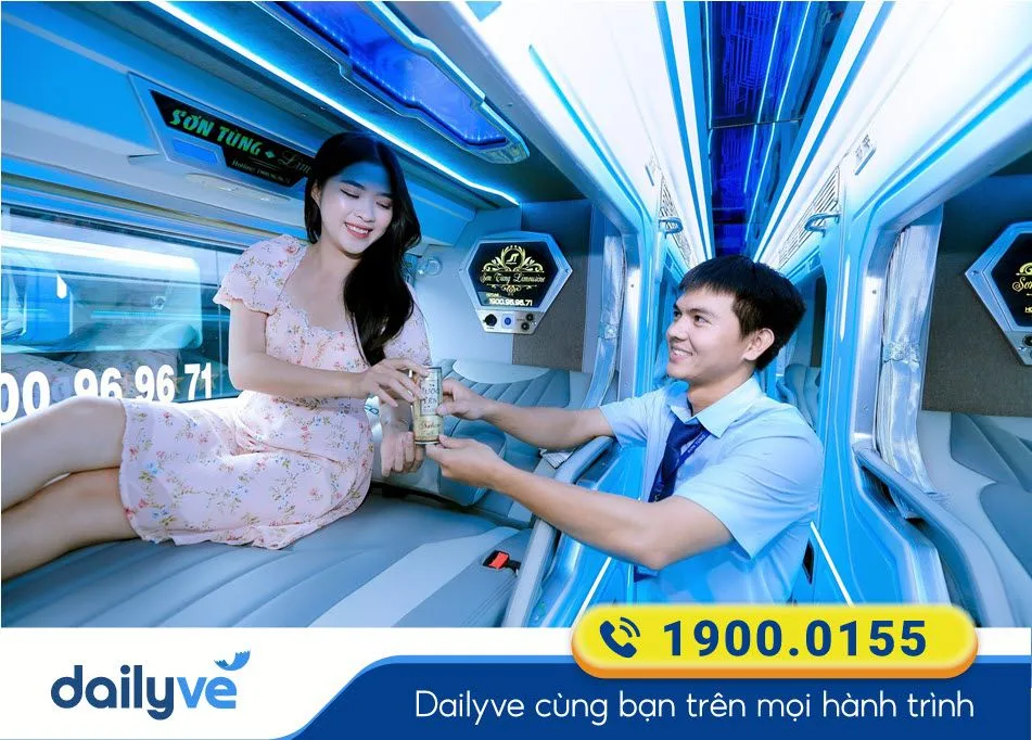 Nội thất xe giường phòng Limousine của xe Sơn Tùng