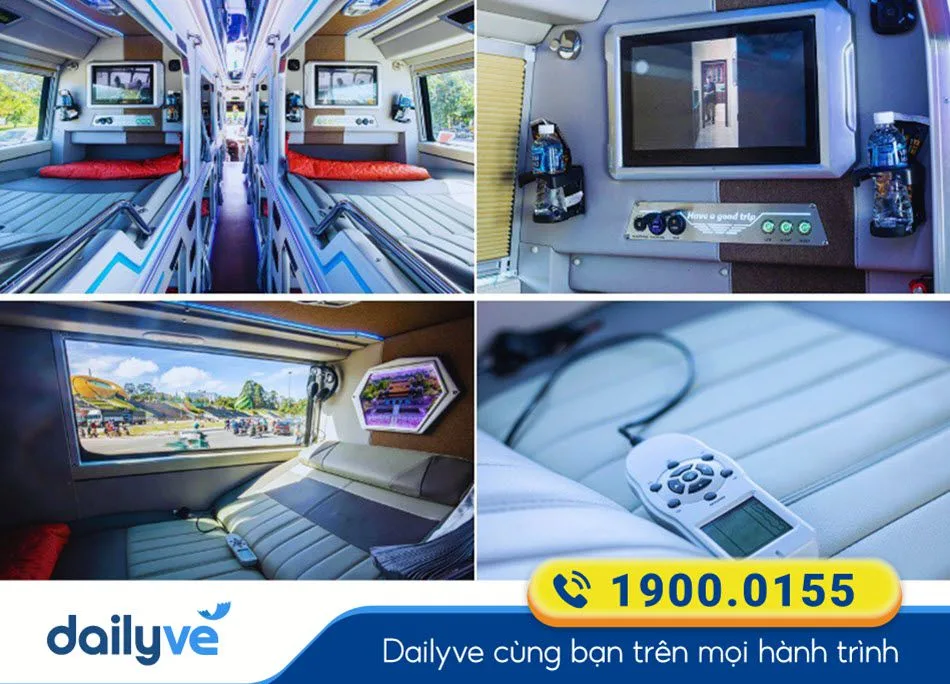 Các tiện ích hiện đại của dòng xe giường phòng Limousine