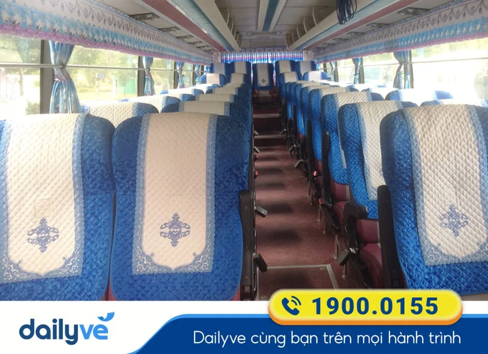 Các tiện ích dòng xe hiện đại 45 chỗ của nhà xe Hải Âu