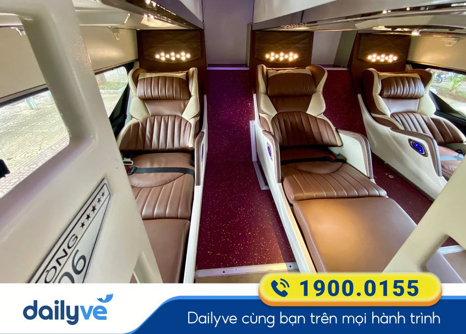 Tiện nghi hiện đại của dòng xe Vip Đệ Nhất
