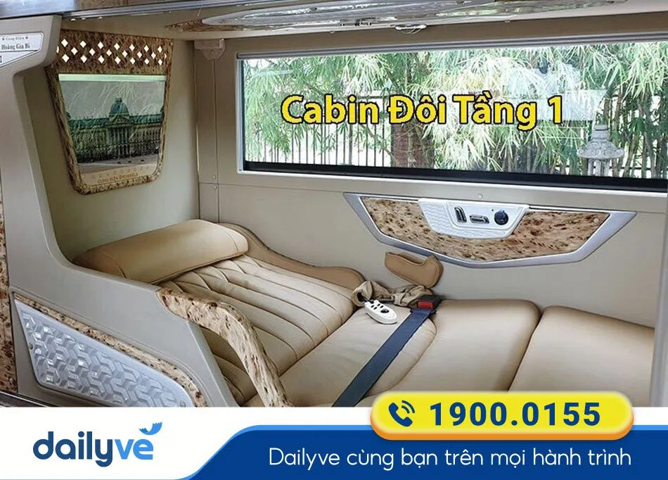 Xe giường nằm Limousine 24 phòng đôi từ Sài Gòn đi Cai Lậy