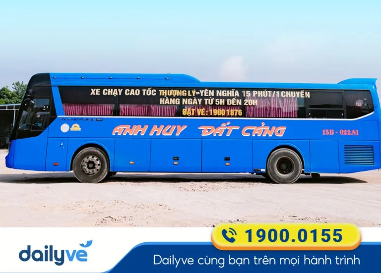 Nhà xe Anh Huy (Hải Phòng) từ Hải Dương đi Hoài Đức