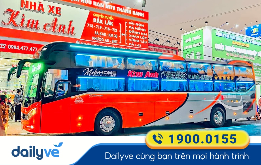 Nhà xe Kim Anh tuyến Đắk Lắk đi Lâm Đồng