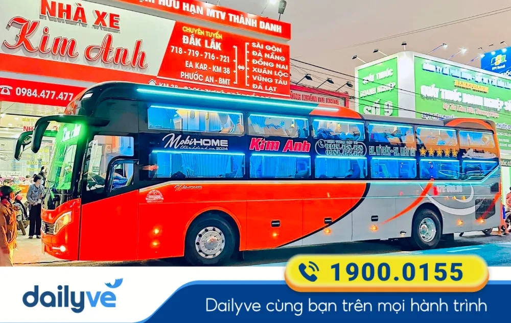 Nhà xe Kim Anh tuyến Đắk Lắk đi Lâm Đồng