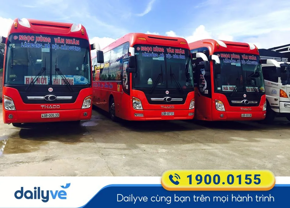 Nhà xe Ngọc Hùng Văn Nhân từ Hà Tĩnh đi Lâm Đồng