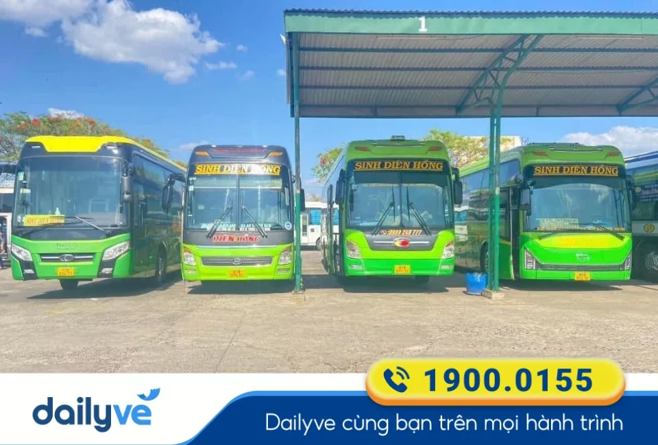 Nhà xe Sinh Diên Hồng tuyến Bình Dương đi Đắk Lắk