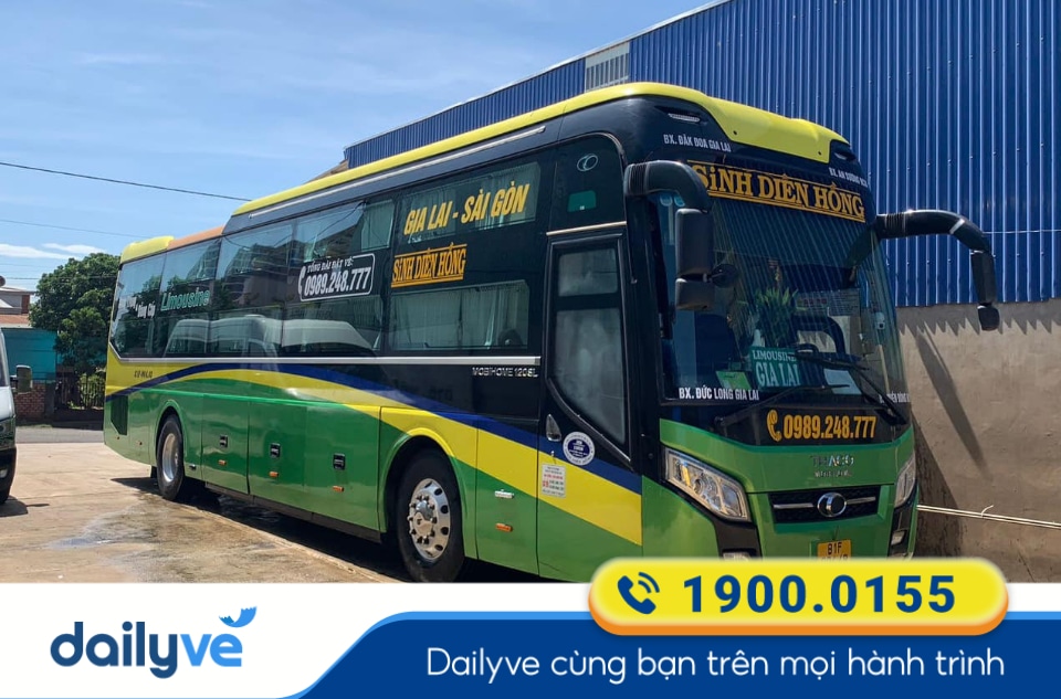Nhà xe Sinh Diên Hồng xe giường nằm tuyến Sài Gòn đi Buôn Ma Thuột Đắk Lắk