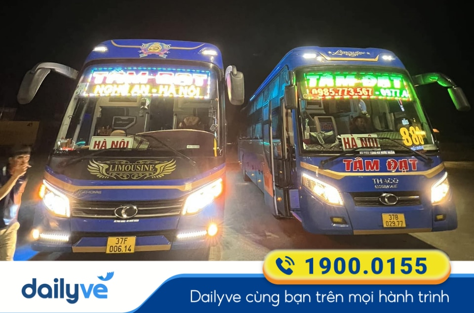 Nhà xe Tâm Đạt tuyến Hà Nội đi Vinh Nghệ An