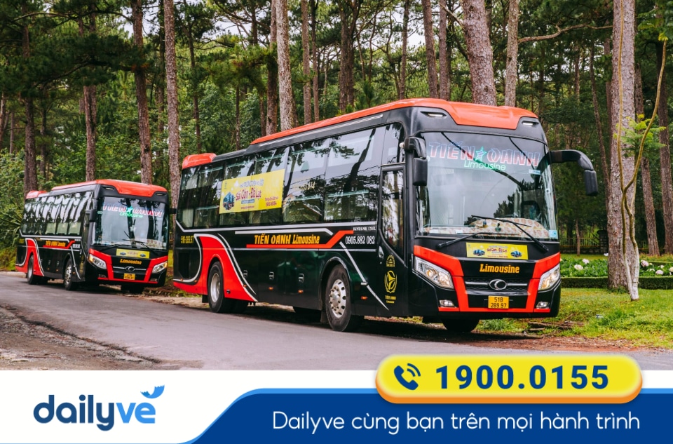 Xe giường nằm nhà xe Tiến Oanh tuyến Sài Gòn đi Đà Lạt Lâm Đồng
