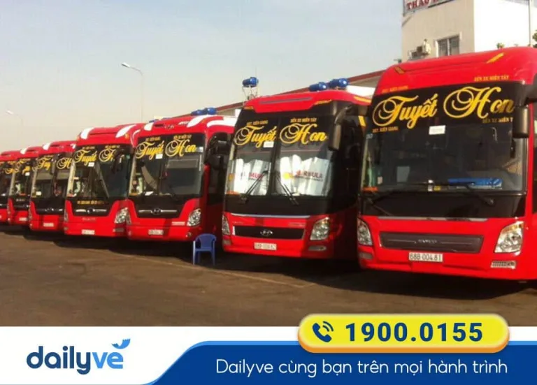 Nhà xe Tuyết Hon từ Giồng Riềng đi Sài Gòn