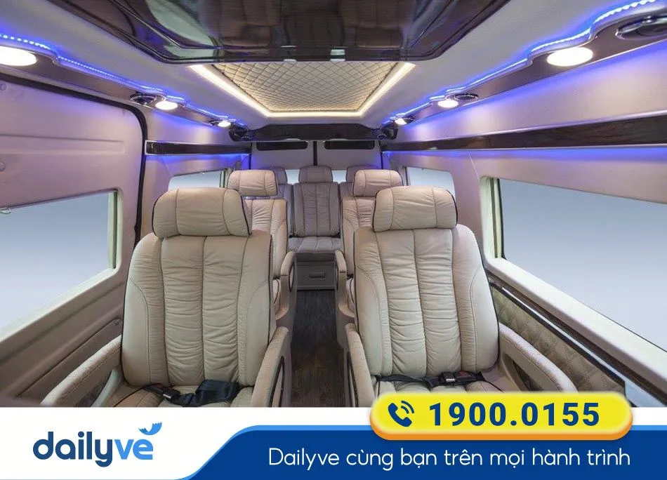 Nội thất xe ghế Limousine sang trọng