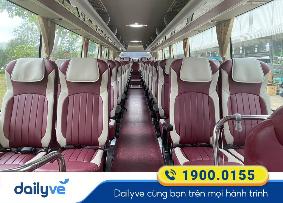 Nội thất xe ghế ngồi của xe Công Nhật Vinh đi Quảng Bình