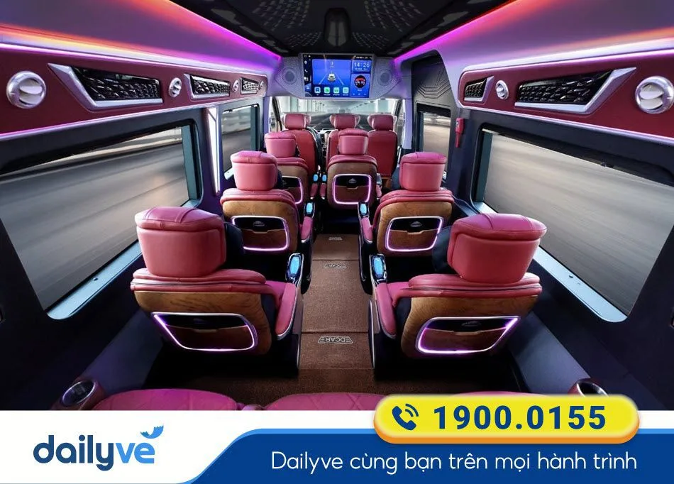 Nội thất xe Limousine tiện lợi và chất lượng