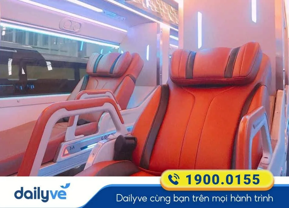 Nội thất xe Limousine 36 phòng