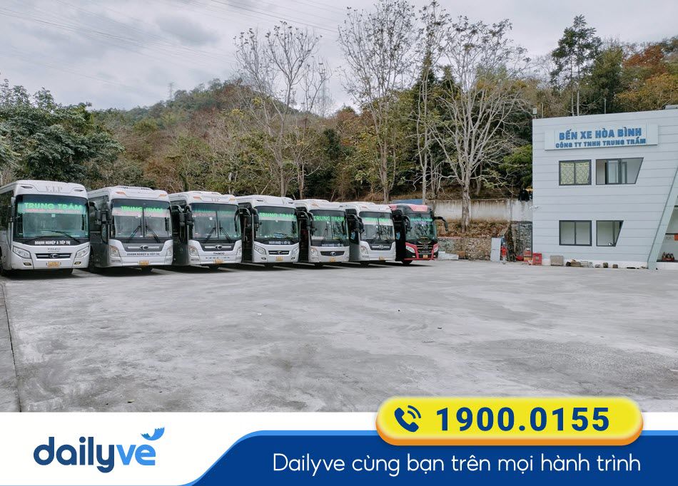 Phòng vé nhà xe Trung Trầm tại bến xe Hòa Bình - Nghệ An