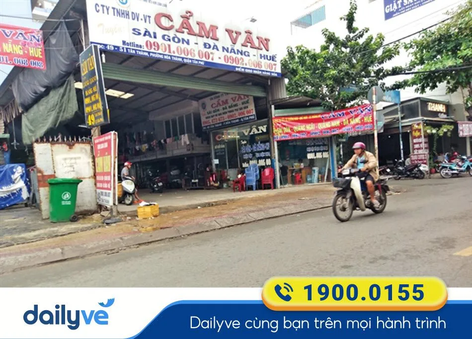 Địa chỉ nhà xe Cẩm Vân Sài Gòn