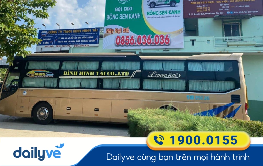 Nhà xe Bình Minh Tải tuyến Bình Định đi Bình Dương