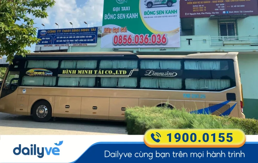 Nhà xe Bình Minh Tải tuyến Bình Định đi Bình Dương