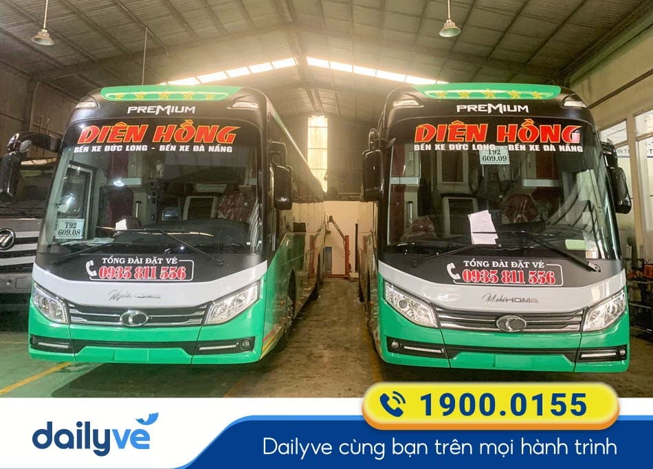 Nhà xe DIên Hồng Gia Lai đi Đà Nẵng
