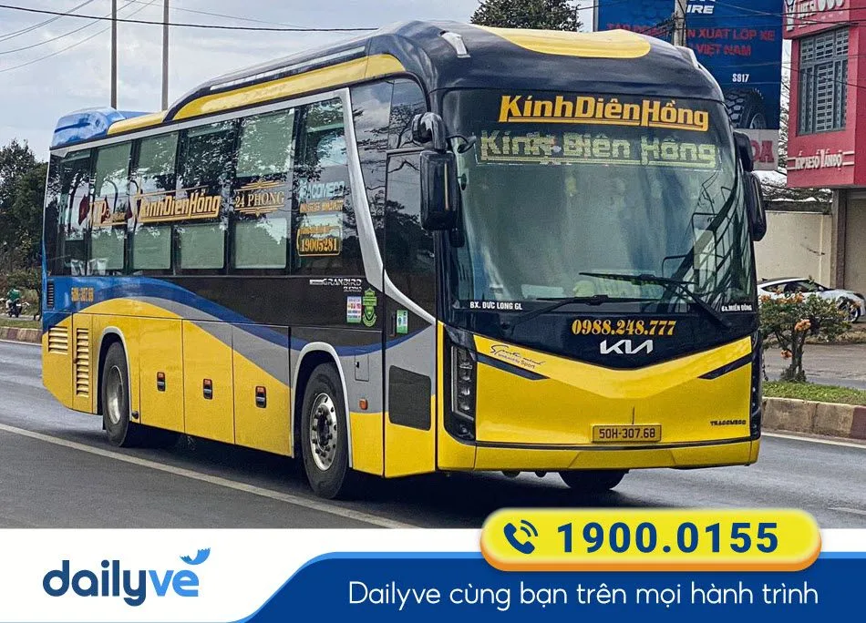 Nhà xe Kính Diên Hồng Bến xe An Sương đi Gia Lai