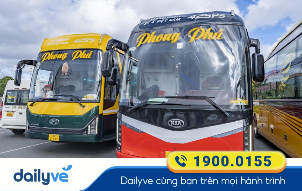 Nhà xe Phong Phú tuyến Sài Gòn đi Thị Trấn Măng Đen