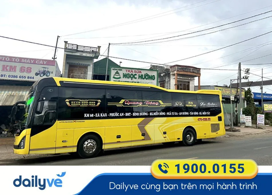 Nhà xe Quang Đông (Đắk Lắk) từ Bình Dương đi Đồng Xoài