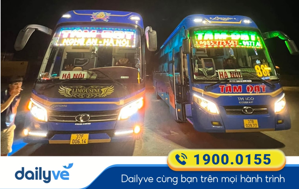 Nhà xe Tâm Đạt tuyến Nghệ An đi Bến xe Mỹ Đình