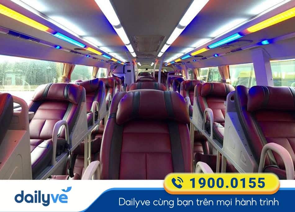 Nội thất xe giường nằm 40 chỗ của nhà xe Bảo Ngọc Sóc Trăng