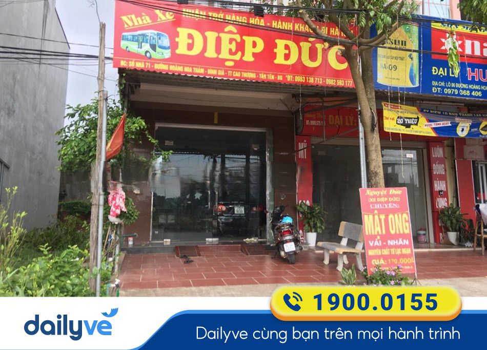 Văn phòng nhà xe Điệp Đức tại Bắc Giang