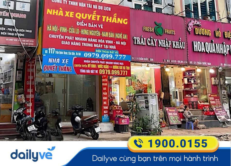 Phòng vé nhà xe Quyết Thắng tại Hà Nội