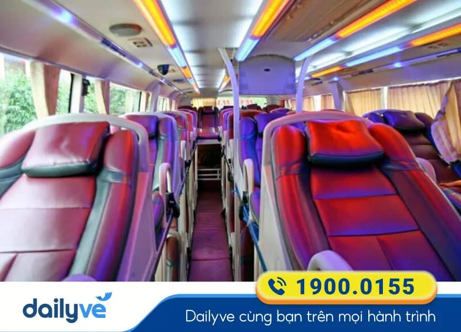 Xe giường nằm 40 chỗ của nhà xe Hoàng Hải Quân Kiên Giang - Đà Lạt
