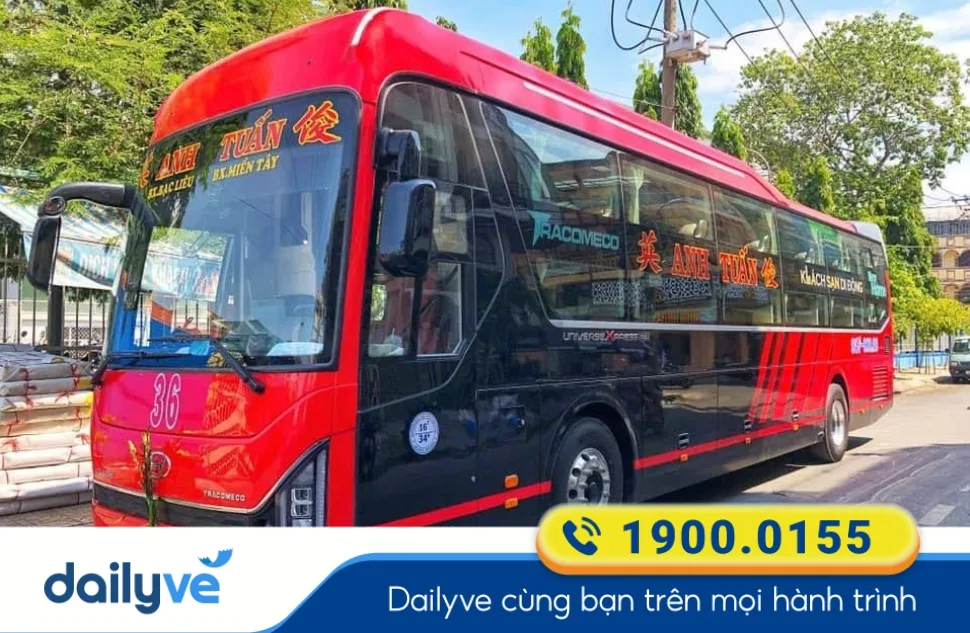 Nhà xe Anh Tuấn tuyến Bạc Liêu đi Sài Gòn