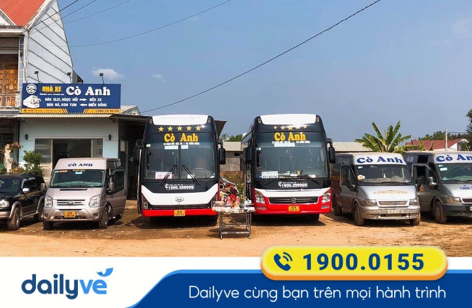 Nhà xe Cò Anh tuyến Ngọc Hồi Kon Tum đi Sài Gòn