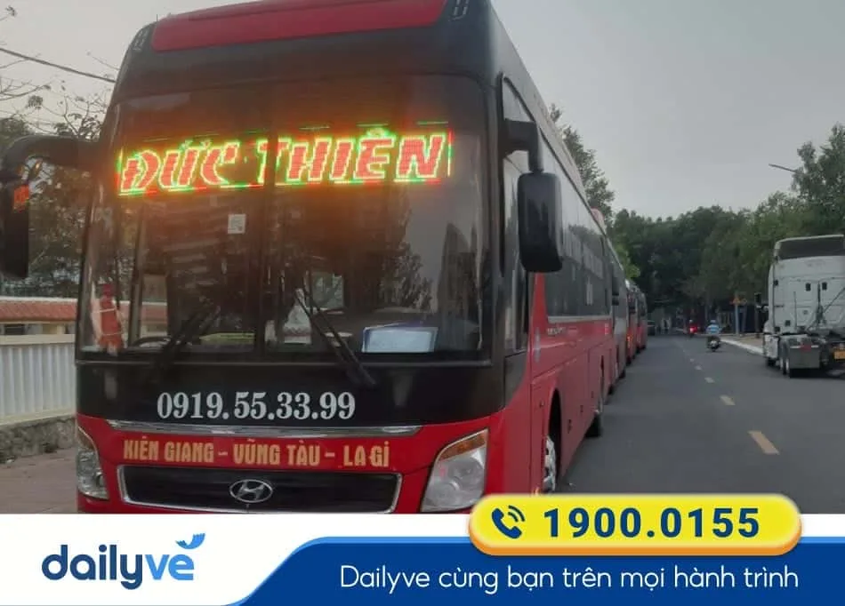 Nhà xe Đức Thiên từ Hà Tiên đi Vũng Tàu