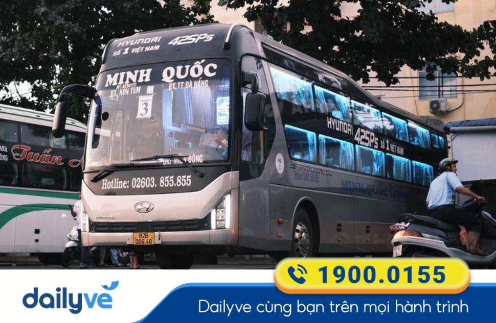 Nhà xe Minh Quốc tuyến Kon Tum đi Sài Gòn