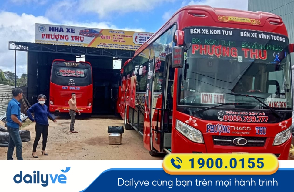 Nhà xe Phượng Thu tuyến Kon Tum đi Măng Đen