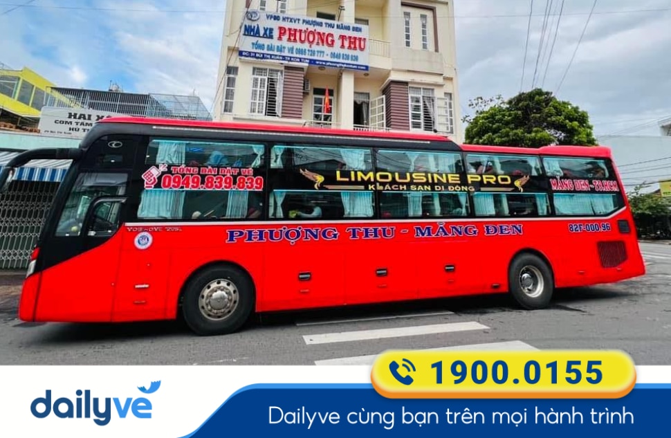 Nhà xe Phượng Thu tuyến Kon Tum đi Sài Gòn