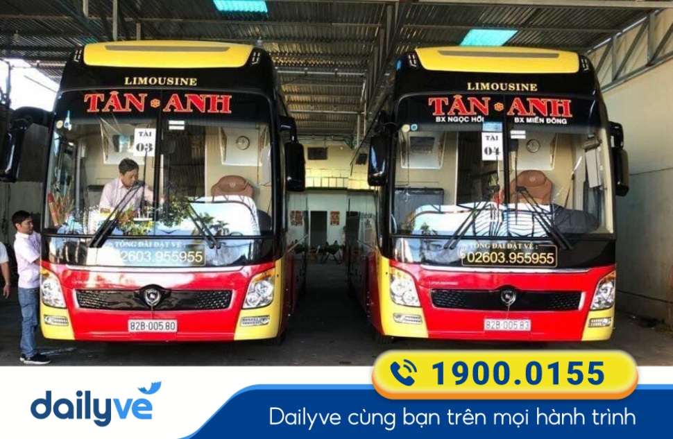 Nhà xe Tân Anh tuyến Ngọc Hồi Kon Tum đi Sài Gòn