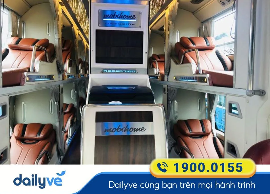 Nội thất xe Limousine 34 phòng