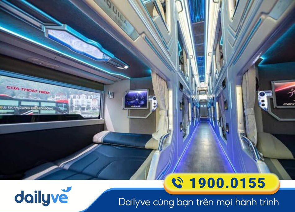 Tiện nghi xe Limousine 22 phòng của nhà xe Bảy Tàu Bình Định