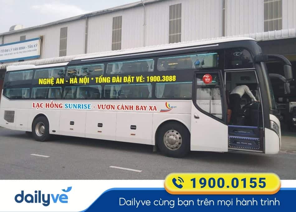 Nhà xe Lạc Hồng Sunrise tuyến Sơn Tây Hà Nội - Thanh Hóa