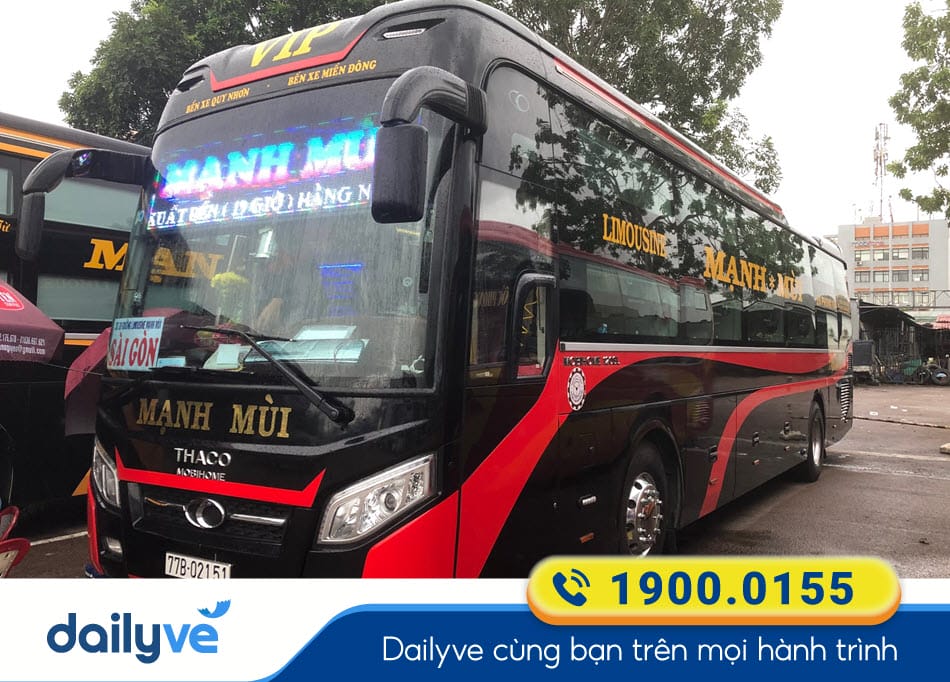 Nhà xe Mạnh Mùi Sài Gòn đi Bình Định