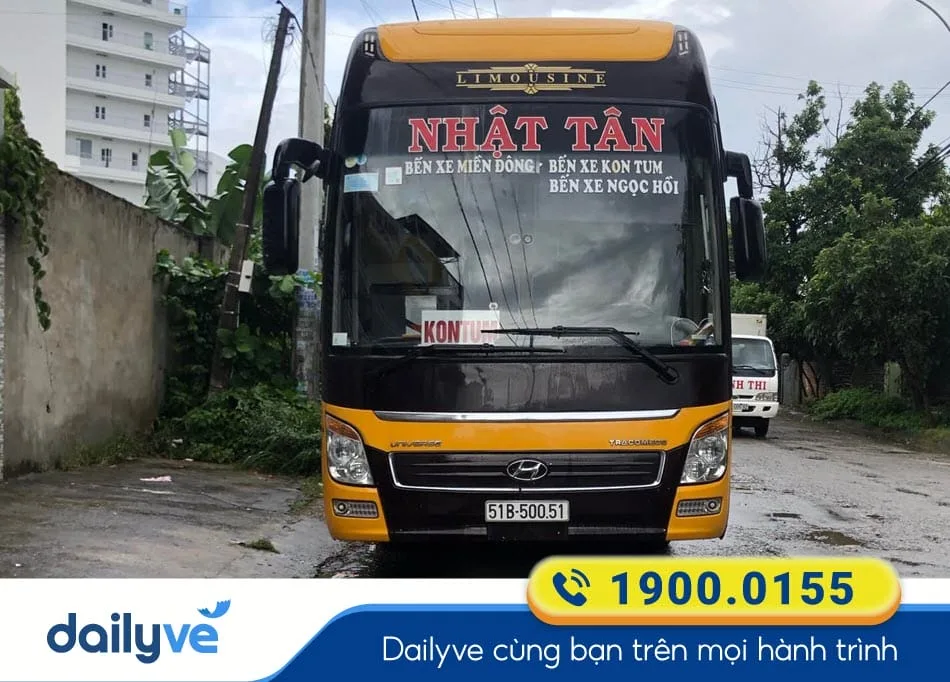 Nhà xe Nhật Tân từ Gia Lai đi Bình Phước