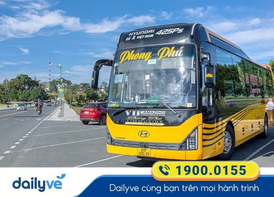 Nhà xe Phong Phú Limousine Vũng Tfau đi Đà Lạt