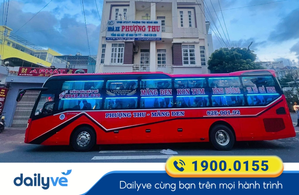 Nhà xe Phượng Thu tuyến Đà Nẵng đi Kon Tum