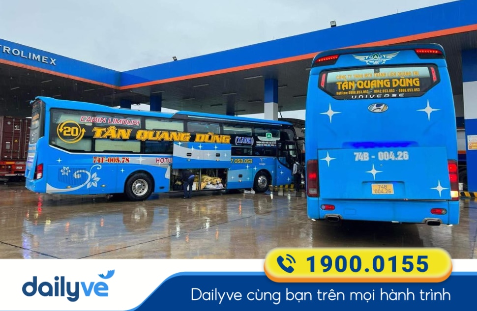 Nhà xe Tân Quang Dũng tuyến Đà Nẵng đi Đông Hà Quảng Trị