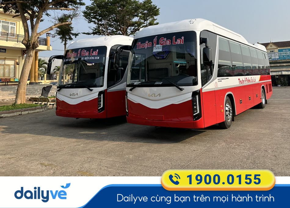 Nhà xe Thuận Ý chuyên tuyến xe Pleiku - Gia Lai đi Hà Nội