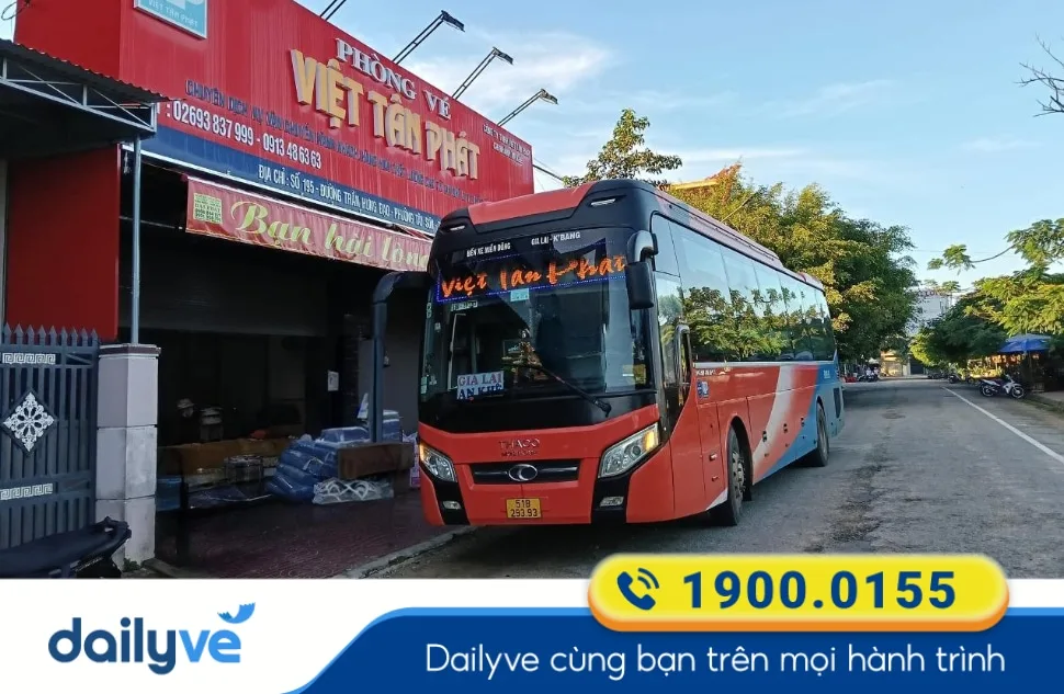 Nhà xe Việt Tân Phát từ Bình Phước đi Krông Nô