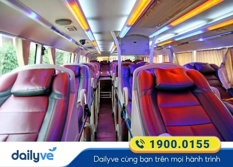 Tiện ích xe giường nằm 40 chỗ của nhà xe Huy Bảo